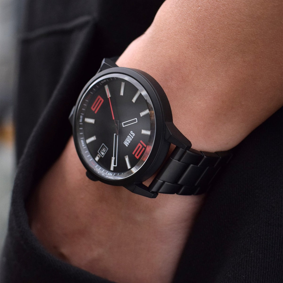 STORM Koshi Slate Mens Watch with Black Dial and Black Bracelet 47548/SL