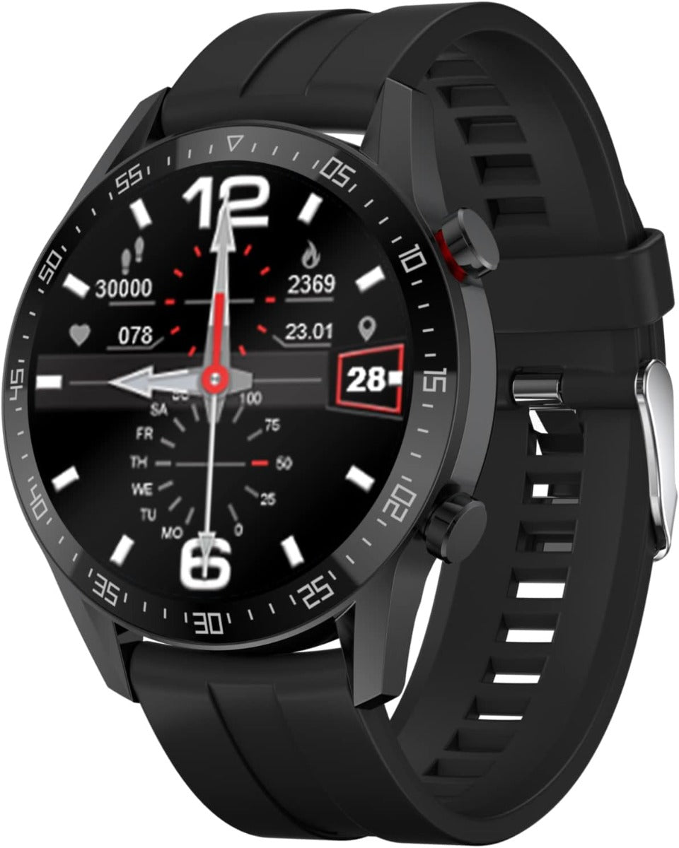 French Connection Unisex Smart Watch with Black Silicone Strap L19-C