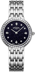 Rotary Women's Kensington Watch with Blue Sparkle Dial and Silver Watch LB00400/67