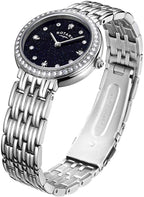 Rotary Women's Kensington Watch with Blue Sparkle Dial and Silver Watch LB00400/67