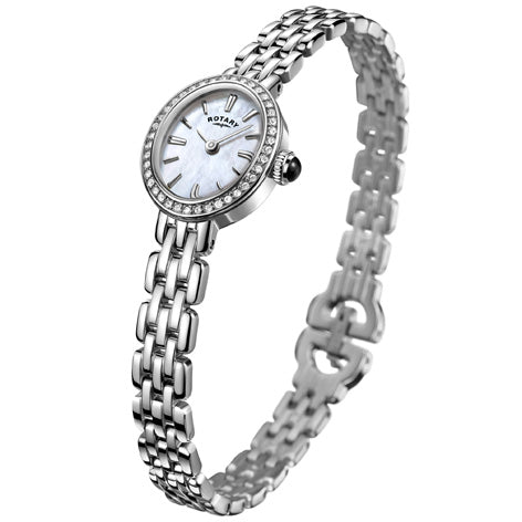 Rotary Ladies Watch with Mother of Pearl Dial and Silver Strap LB05050/07