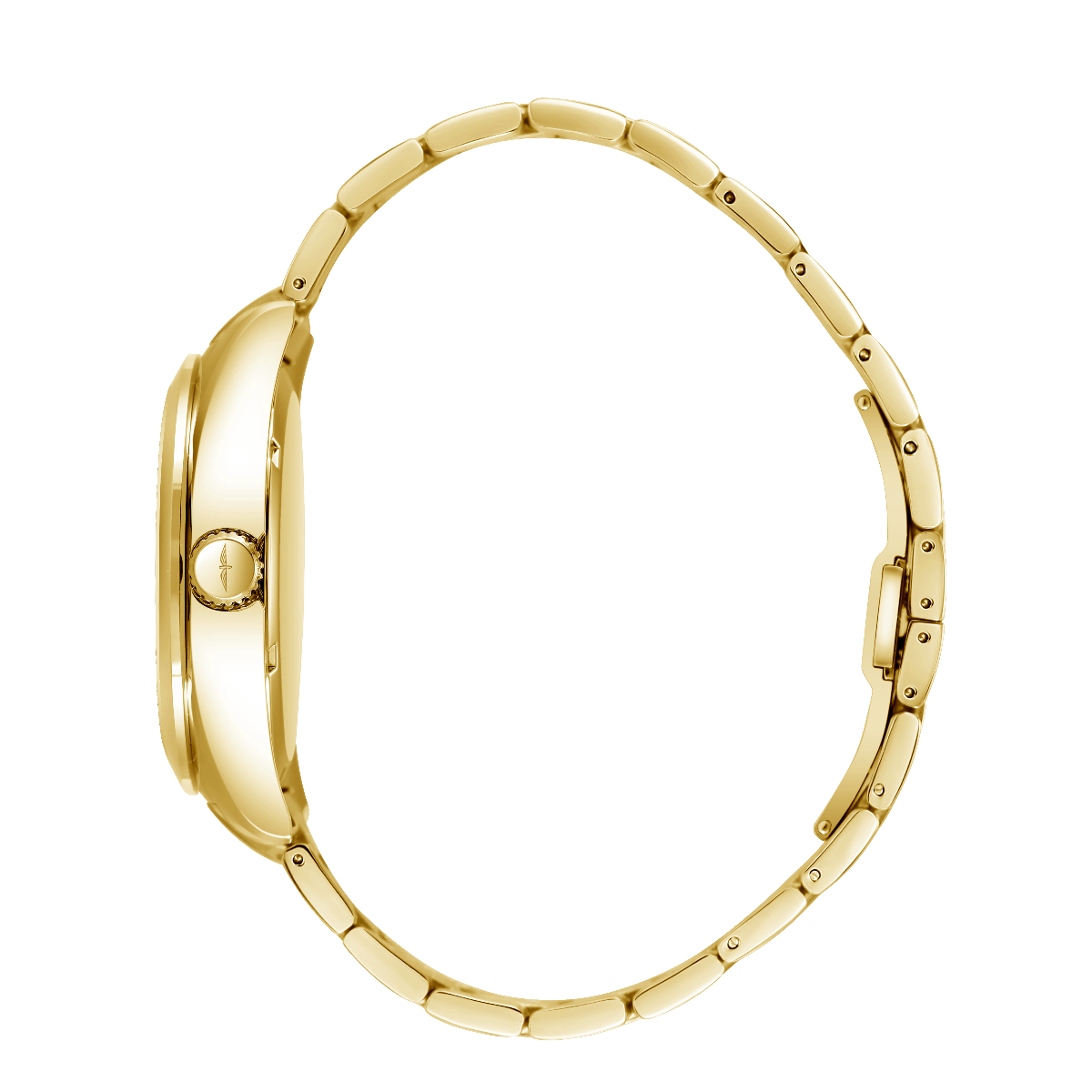 Rotary Henley Ladies Watch with White Dial and Gold Plated Stainless Steel Bracelet LB05283/29