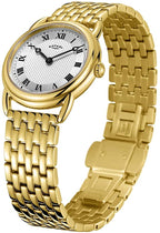 Rotary Ladies Classic Watch with Gold Stainless Steel Strap LB05338/21