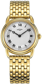 Rotary Ladies Classic Watch with Gold Stainless Steel Strap LB05338/21