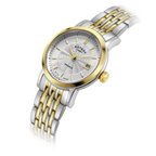 Rotary Windsor Ladies Watch with Silver Dial and Two Tone Stainless Steel Bracelet LB05421/70