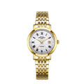 Rotary Ladies Windsor Watch with Silver Sunray Dial and Gold Bracelet LB05423/01