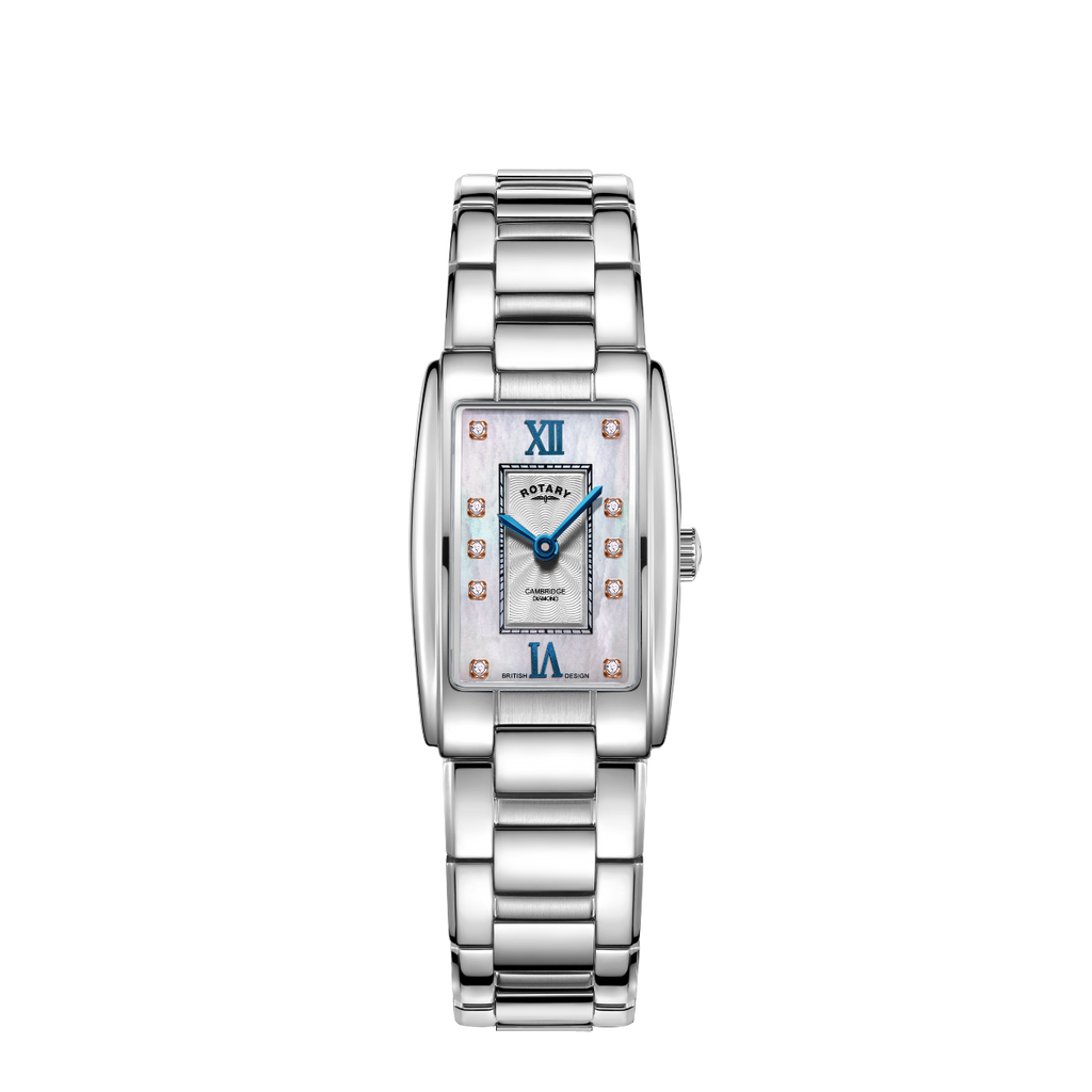 Rotary Ladies Cambridge Watch with Mother of Pearl Dial and Two Tone Bracelet LB05437/07/D