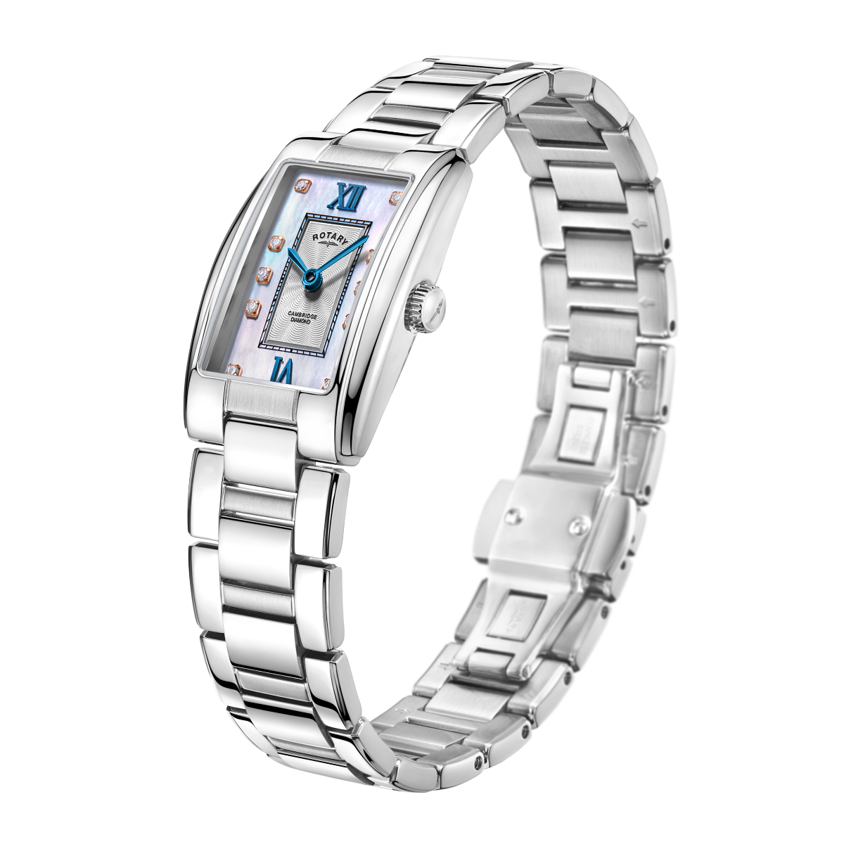 Rotary Ladies Cambridge Watch with Mother of Pearl Dial and Two Tone Bracelet LB05437/07/D