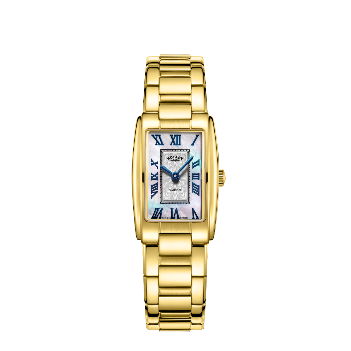 Rotary Ladies Cambridge Watch with Mother of Pearl Dial and Gold PVD Bracelet LB05438/07