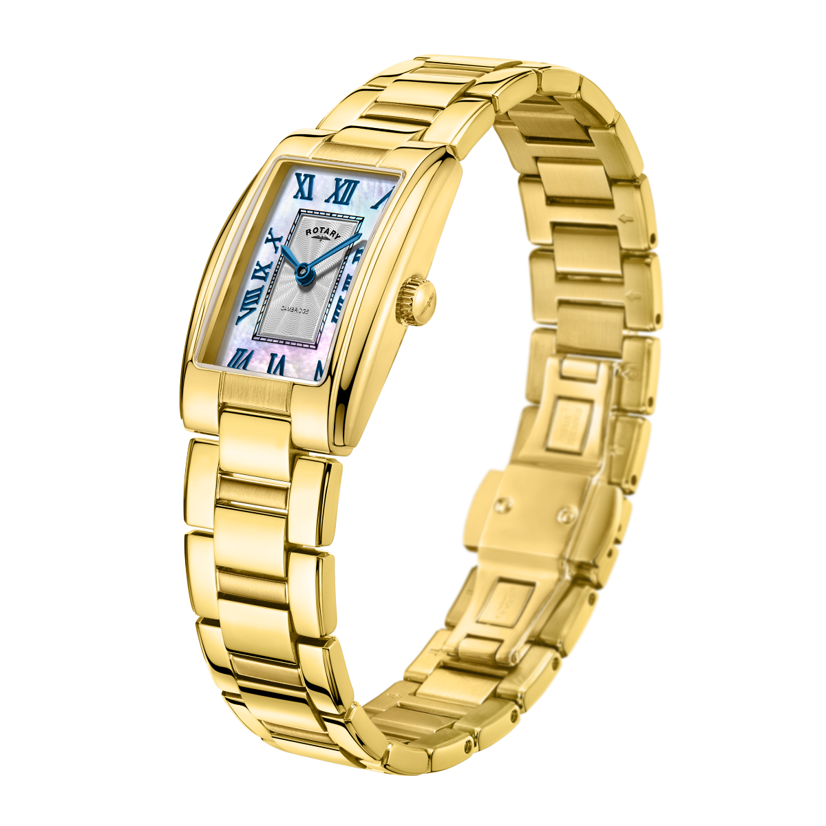 Rotary Ladies Cambridge Watch with Mother of Pearl Dial and Gold PVD Bracelet LB05438/07