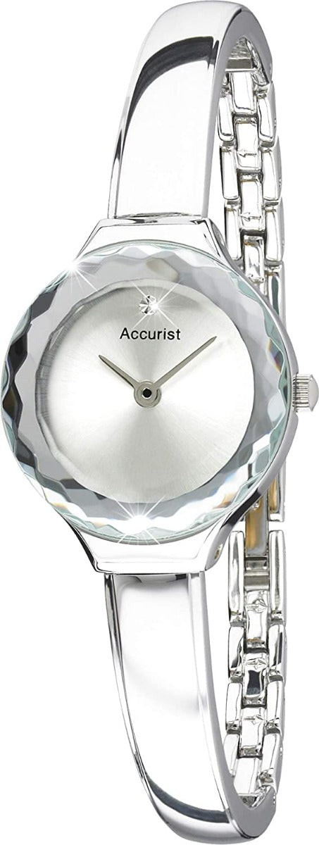 Accurist Ladies Classic Watch with Silver Dial and Stainless Steel Bracelet LB1479S