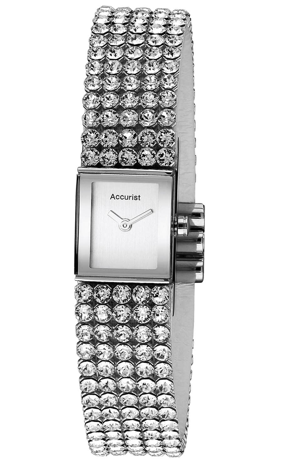 Accurist Ladies Analogue Watch With Stone Set Bracelet LB1504