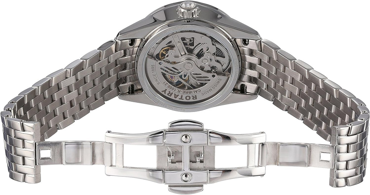 Rotary Ladies Automatic Watch with Silver Dial and Silver Bracelet LB90510/41