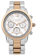 Lipsy Women's Silver Dial Two Tone Bracelet Watch LP130 RRP £40