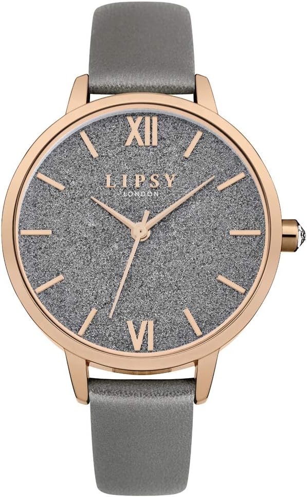 Lipsy Ladies Watch with Grey PU Leather Strap LP615