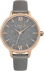 Lipsy Ladies Watch with Grey PU Leather Strap LP615
