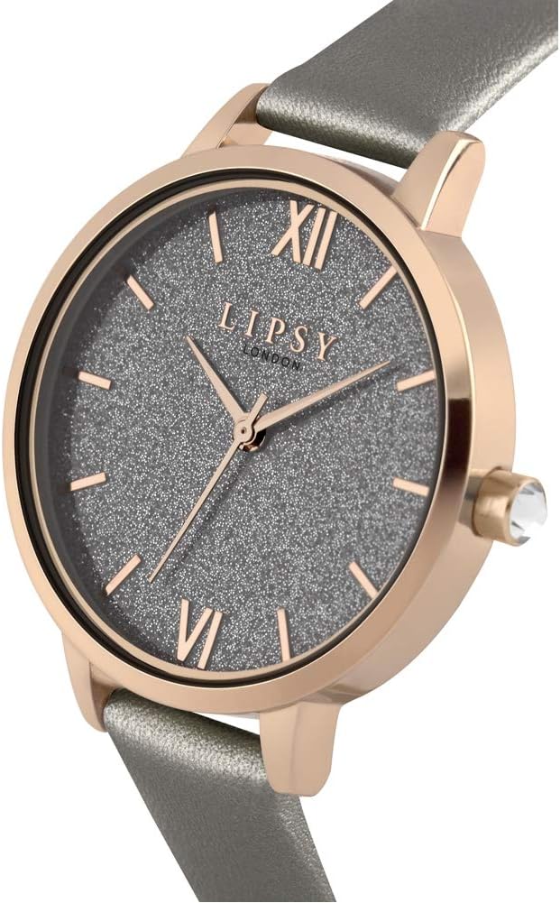 Lipsy Ladies Watch with Grey PU Leather Strap LP615