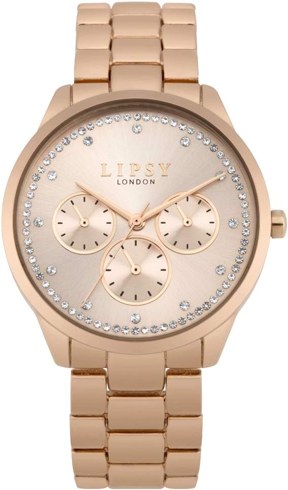Lipsy Ladies Watch with Rose Gold Dial and Rose Gold Bracelet LP618
