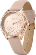 Lipsy Ladies Watch with Rose Gold Dial and Nude Strap LP715