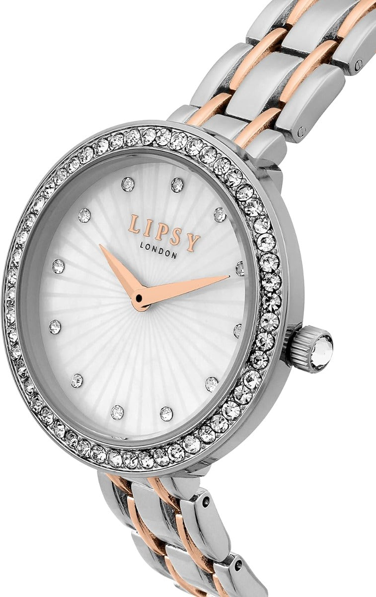 Lipsy Ladies Watch with Silver Dial and Two Tone Bracelet LP743