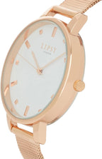 Lipsy Ladies Watch with White Dial and Bracelet Gift Set LP848G