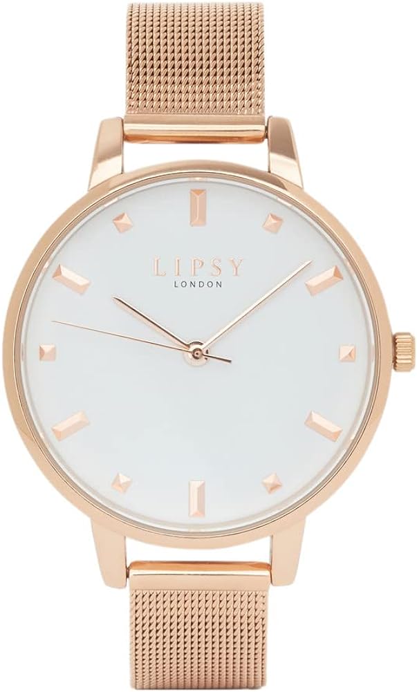 Lipsy Ladies Watch with White Dial and Bracelet Gift Set LP848G