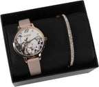 Lipsy Ladies Watch and Bracelet Gift Set LP864G