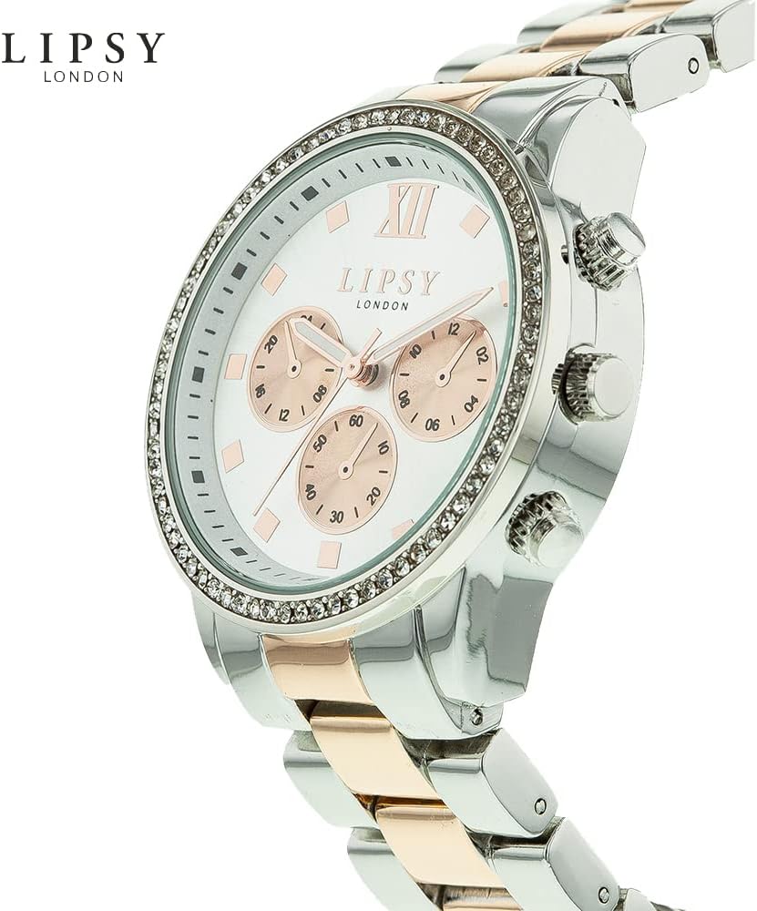 Lipsy Ladies Watch with Rose Gold and Silver Bracelet LP883