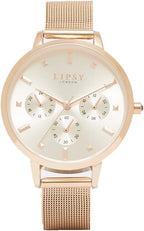 Lipsy Ladies Watch with Rose Gold Milanese Strap LP885
