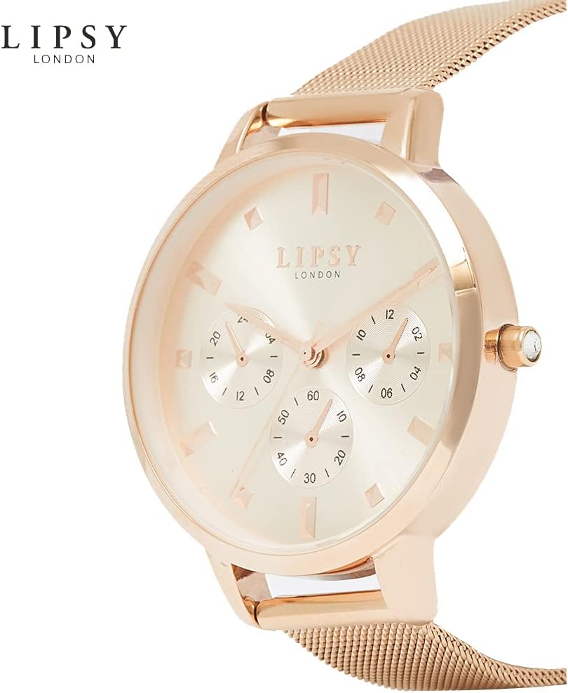 Lipsy Ladies Watch with Rose Gold Milanese Strap LP885