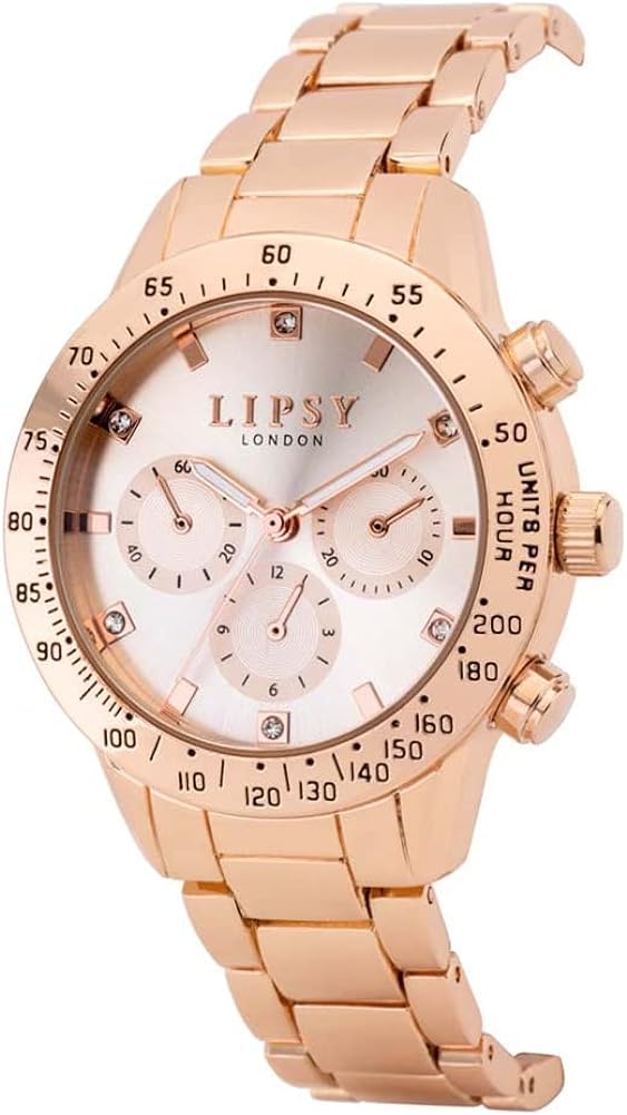 Lipsy Ladies Watch with Rose Gold Dial and Rose Gold Bracelet LP892