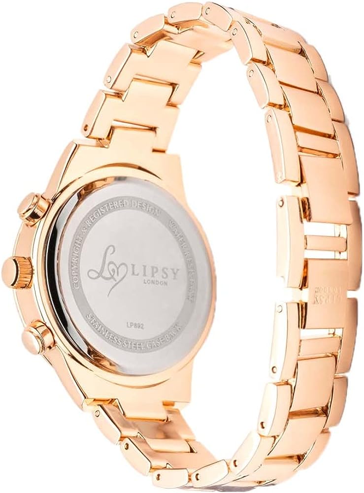 Lipsy Ladies Watch with Rose Gold Dial and Rose Gold Bracelet LP892