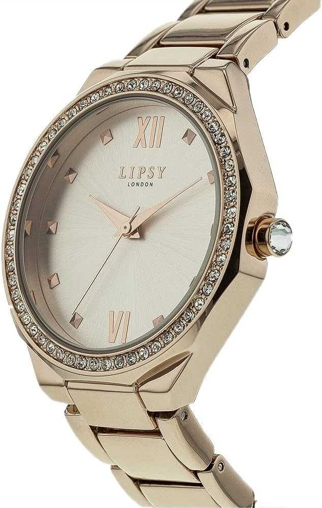 Lipsy Ladies Watch with Champagne Dial and Rose Gold Bracelet LP897