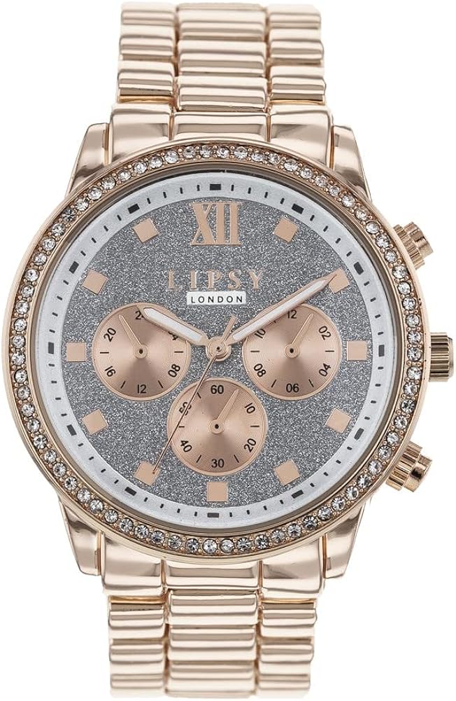 Lipsy Ladies Watch with Silver Dial and Rose Gold Bracelet LP903