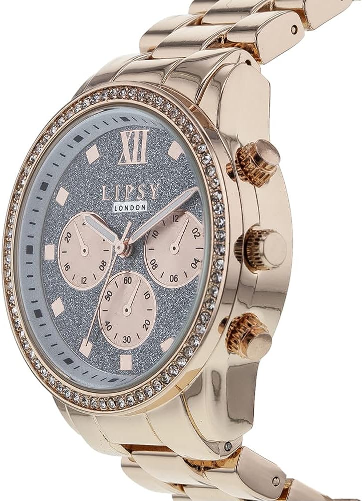 Lipsy Ladies Watch with Silver Dial and Rose Gold Bracelet LP903