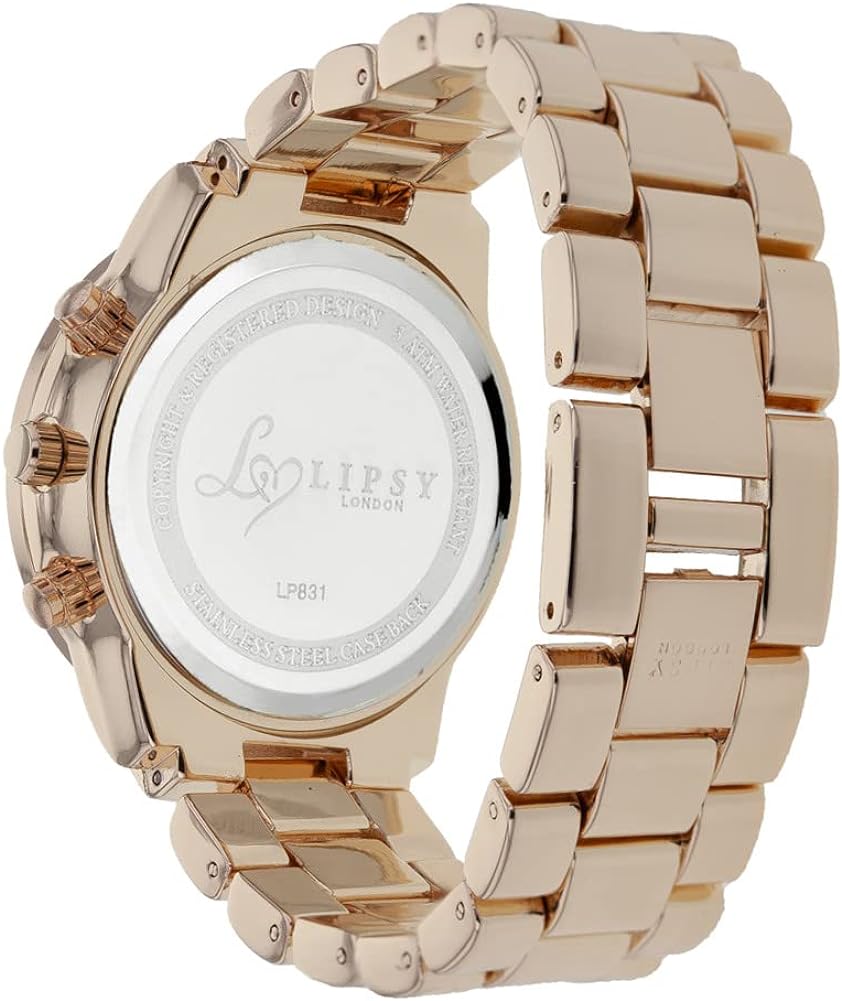 Lipsy Ladies Watch with Silver Dial and Rose Gold Bracelet LP903