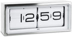 LEFF amsterdam Brick Silver/White Desk or Wall Clock LT15001
