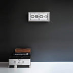 LEFF amsterdam Brick Silver/White Desk or Wall Clock LT15001