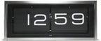 LEFF amsterdam Brick Silver/Black Desk or Wall Clock LT15101