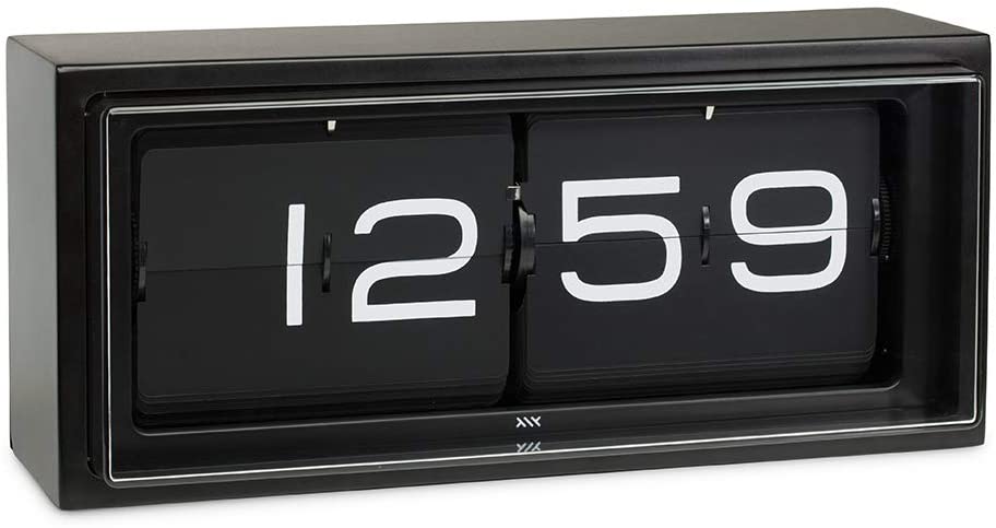 LEFF amsterdam Brick Black/Black Desk or Wall Clock LT15401