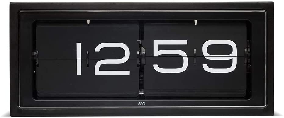 LEFF amsterdam Brick Black/Black Desk or Wall Clock LT15401