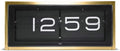 LEFF amsterdam Brick Brass/Black Shelf or Wall Clock LT15501