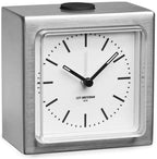Leff amsterdam Steel/White Block Alarm Clock LT90001