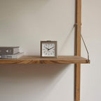 Leff amsterdam Steel/White Block Alarm Clock LT90001