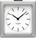 Leff amsterdam Steel/White Block Alarm Clock LT90001