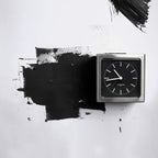 LEFF amsterdam Block Steel/Black Alarm Clock LT90101