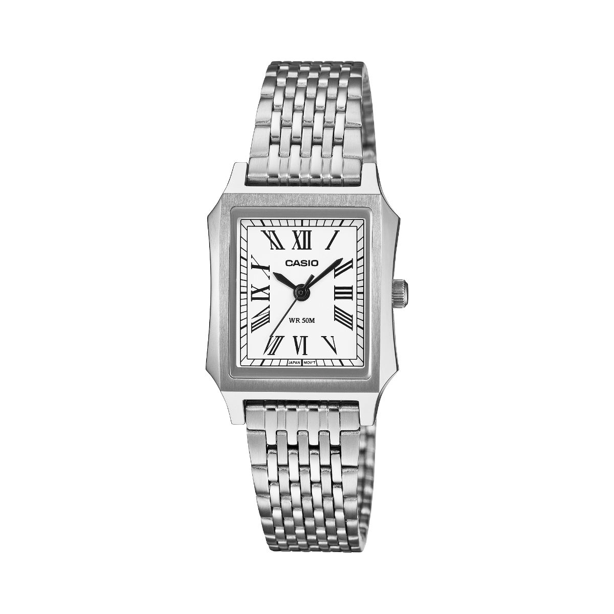 Casio Ladies Watch with Silver Dial and Silver Strap LTP-B190D-7BVER