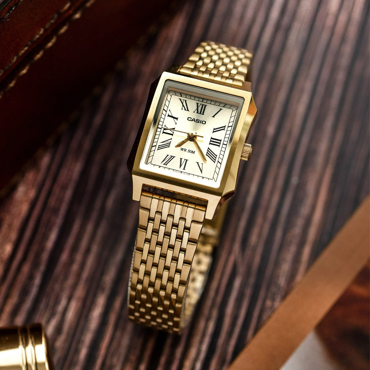 Casio Ladies Watch with Gold Dial and Gold Strap LTP-B190G-9BVER