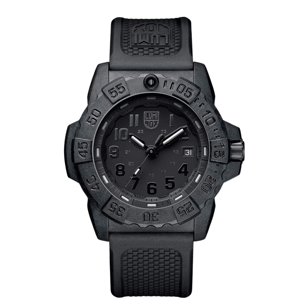 Luminox Navy Seal Mens Watch with Black Dial and Black Strap XS.3501.BO.F