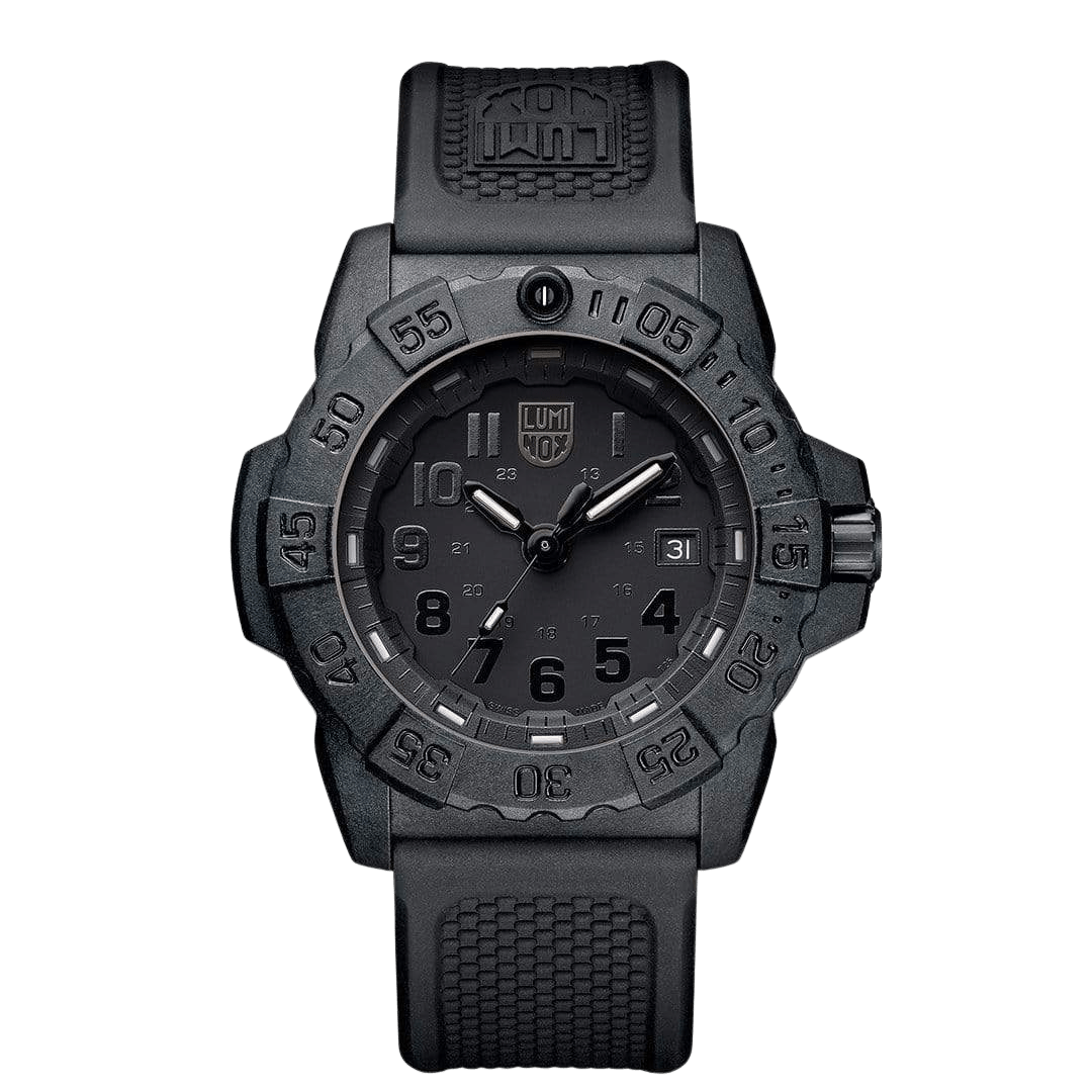 Luminox Navy Seal Mens Watch with Black Dial and Black Strap XS.3501.BO.F